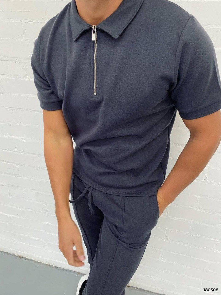 Стильный и комфортный костюм футболка-поло и штаны подойдет любому активному мужчине 🤩